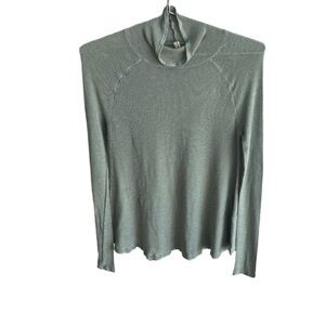 Free People | Weekend Snuggle Sweater | Cyan Teal | Size Small